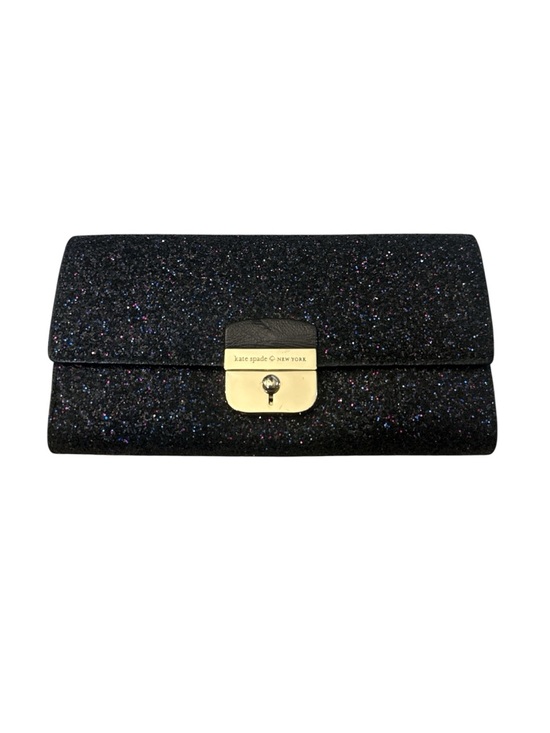 kate spade Handbags - KATE SPADE - Sunset Lane Milou Black Glitter Wallet Clutch